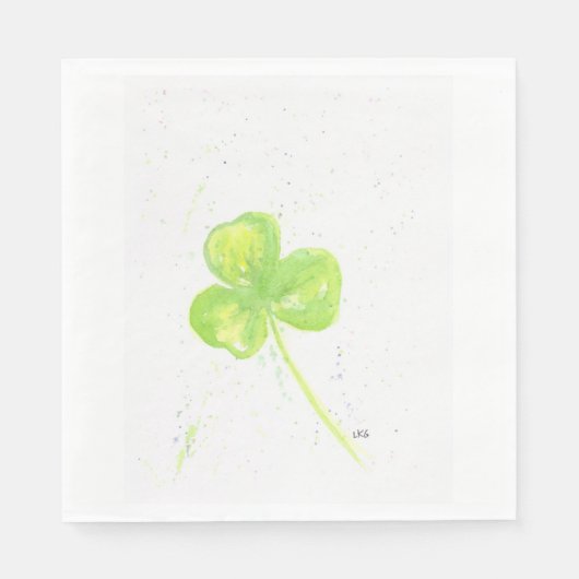 Serviette En Papier Shamrock Luncheon Napkin (Devant)
