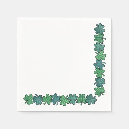 Serviette En Papier Shamrock - Papier (Devant)
