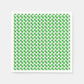 Serviette En Papier Shamrock Petits trèfles 3 feuilles (Devant)