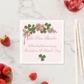 Serviette En Papier Shamrock Posy (En situation)