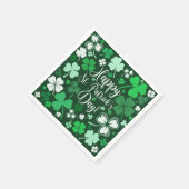 Serviette En Papier Shamrock St Patrick's (Coin)