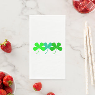 Serviette En Papier Shamrock St. Patricks Day Vert 4Cleo
