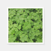 Serviette En Papier Shamrock vert frais, veine de St. Patricks (Devant)