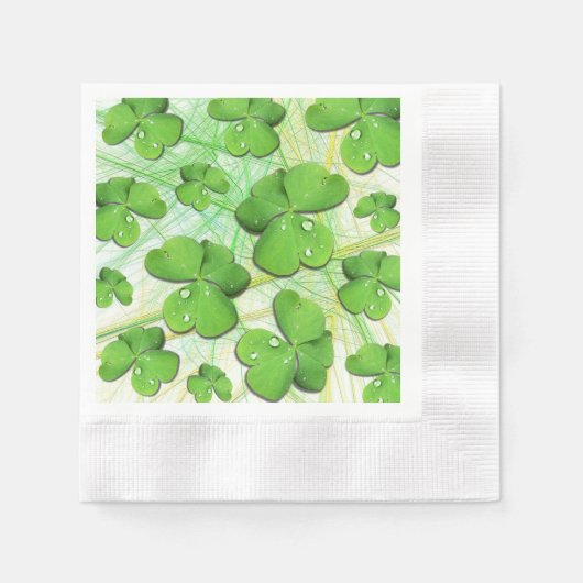 Serviette En Papier Shamrock vert St Patrick iPhone 5 Coque-Mate (Devant)