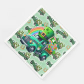 Serviette En Papier Shamrocks chanceux (Coin)