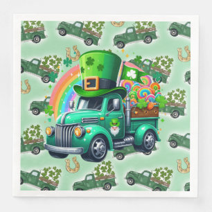 Serviette En Papier Shamrocks chanceux