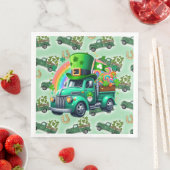 Serviette En Papier Shamrocks chanceux (En situation)