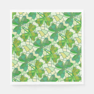 Serviette En Papier Shamrocks fragmentés