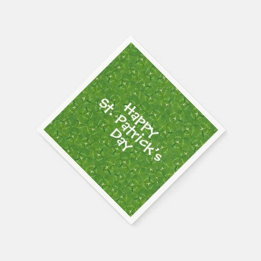 Serviette En Papier Shamrocks irlandais verts (Coin)