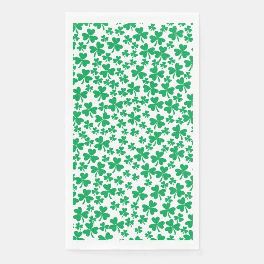 Serviette En Papier Shamrocks pour la Journée S Patricks (Devant)