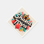 Serviette En Papier Shana tova Rosh chshana (Coin)