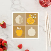 Serviette En Papier Shanah Tovah Rosh Hashanah Nouvel An juif (En situation)