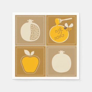 Serviette En Papier Shanah Tovah Rosh Hashanah Nouvel An juif