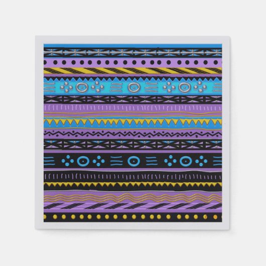 Serviette En Papier Shango African Motif Mix (Devant)
