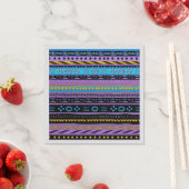 Serviette En Papier Shango African Motif Mix (En situation)