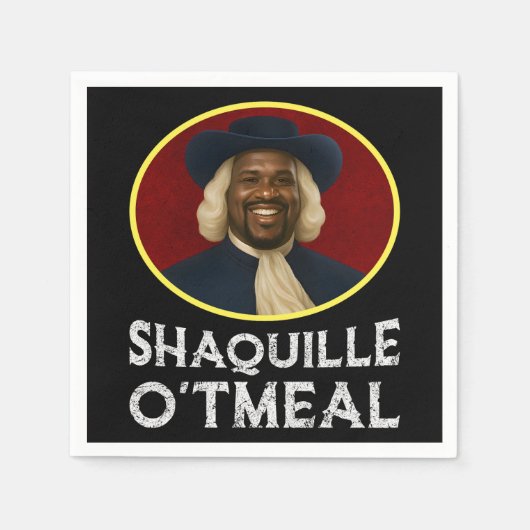 Serviette En Papier Shaquille avoine drôle mème (Devant)