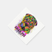 Serviette En Papier Shar Pei Chien Chien Chien Chien Lifestyle (Coin)