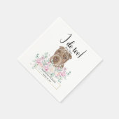 Serviette En Papier Shar Pei Chien Mariage Cocktail Napkins (Coin)