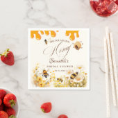 Serviette En Papier She found her honey Bee bridal shower (En situation)