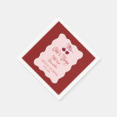 Serviette En Papier She is tying the knot Bridal Shower (Coin)
