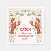 Serviette En Papier She’s a Catch Nautical Bachelorette (Devant)