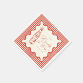 Serviette En Papier She’s ready to pop baby shower (Coin)