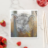 SERVIETTE EN PAPIER SHEEP (En situation)