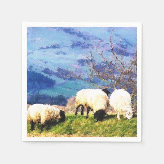 SERVIETTE EN PAPIER SHEEP (Devant)
