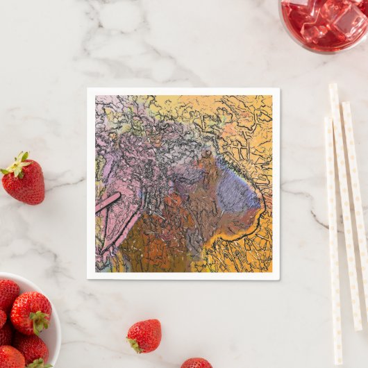 SERVIETTE EN PAPIER SHEEP (En situation)