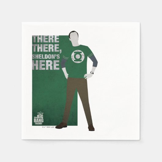 Serviette En Papier Sheldon est ici (Devant)
