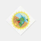 Serviette En Papier Sheldon sur la plage (Coin)