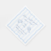 Serviette En Papier Shell-ebrate Their Love Seafood Wedding Shower (Coin)