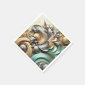 Serviette En Papier Shell maritime (Coin)