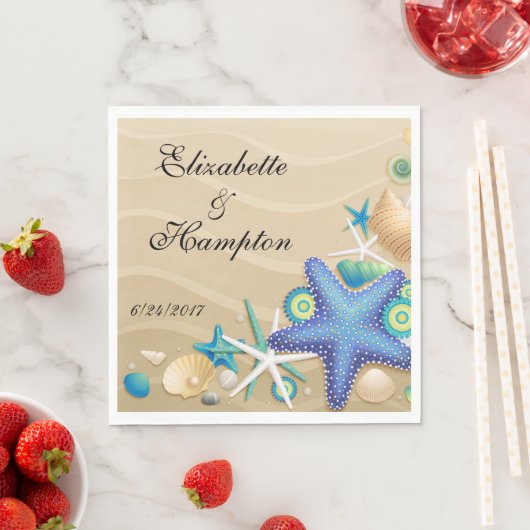 Serviette En Papier Shell Napkin (En situation)