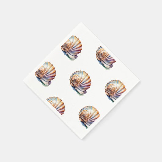 Serviette En Papier Shell Napkin (Coin)