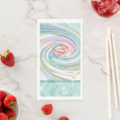 Serviette En Papier Shell Sea Swirl (En situation)