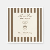 Serviette En Papier She's A Tini Bit Older Coffee Martini Birthday (Devant)