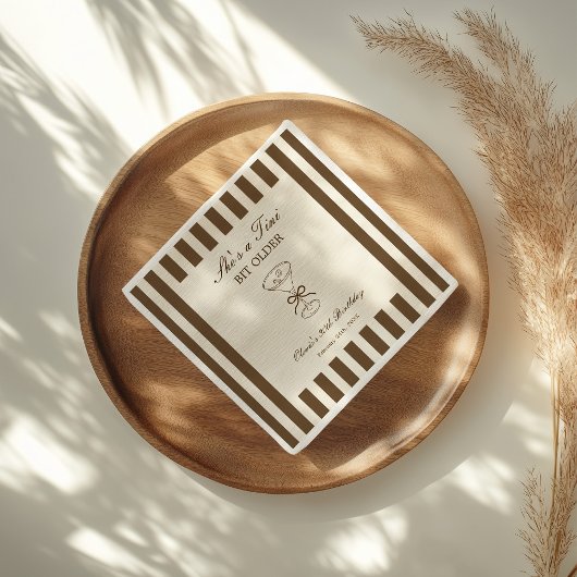 Serviette En Papier She's A Tini Bit Older Coffee Martini Birthday