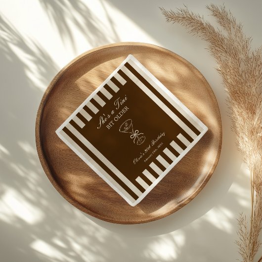 Serviette En Papier She's A Tini Bit Older Coffee Martini Birthday