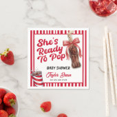 Serviette En Papier She's about to pop Baby Shower (En situation)