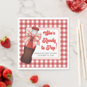 Serviette En Papier She's Ready to Pop Baby Shower  (En situation)