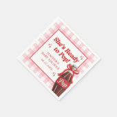 Serviette En Papier She's Ready to Pop Soda Baby Shower (Coin)