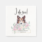 Serviette En Papier Shetland Sheepdog Chien Mariage Cocktail Napkins (Devant)