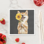 Serviette En Papier Shiba Inu (En situation)