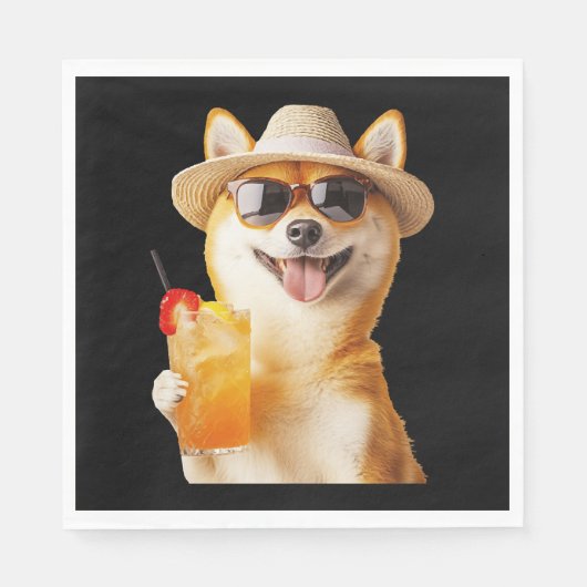 Serviette En Papier Shiba Inu (Devant)