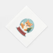 Serviette En Papier Shiba Snow Globe (Coin)