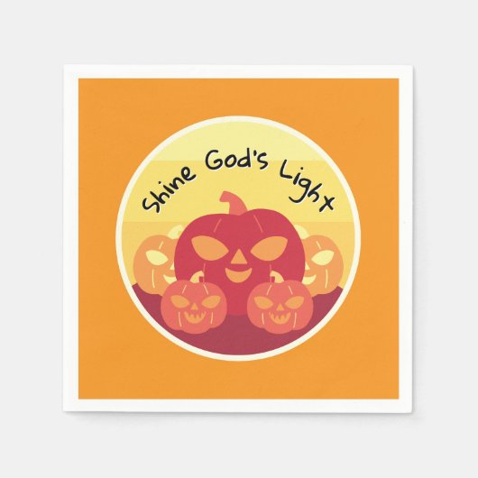 Serviette En Papier Shine God’s Light Halloween Cocktail (Devant)