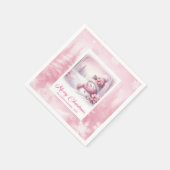 Serviette En Papier Shiny Pinkmas Christmas Scene Napkins Kids Winter  (Coin)