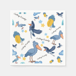 Serviette En Papier Shoebill Baby Shower Napkins