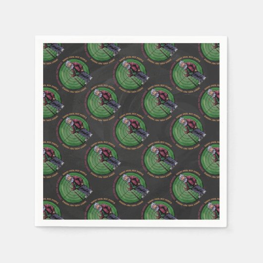 Serviette En Papier Shoot pool Not People (Devant)